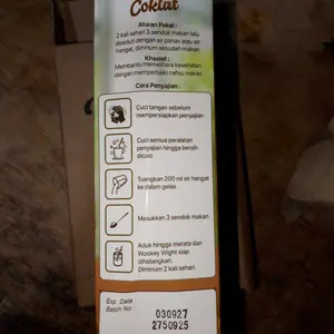 Susu Wookey Rasa Coklat Chocolate paket 1 Box