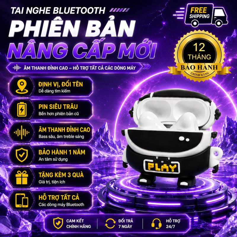 [ PRO GEN9 Siêu Sale ] Tai Nghe Bluetooth Gen9 Pro Phiên Bản Nâng Cấp Hỗ Trợ Mọi Dòng Máy Bảo Hành 1 Năm, Định Vị Đổi Tên, Chống Ồn Chủ Động mã BH6