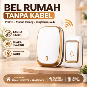 BEL RUMAH TANPA KABEL / BEl RUMAH WIRELESS / DOOR BELL PINTU 1 RECIVER