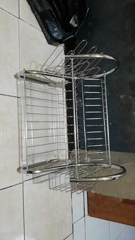 Product Review of GEI - Rak Piring Model Leher Angsa Stainless Steel 2 Susun + Wadah Peralatan Makan & Gelas from R**i ** 0