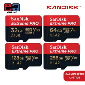 SanDisk microSDHC / microSDXC Extreme Pro 32GB/64GB/128GB/256GB Class 10 UHS-I 4K UHD Action Cam