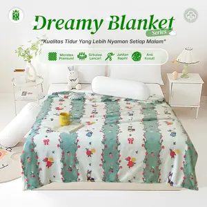 RAJA KARPET Selimut Bulu Microtex 475 Gram Aneka Motif Cantik 140x200cm Lembut Nyaman Adem [12]