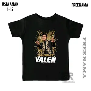 CR CLOTHING Kaos Anak VALEN DANGDUT ACADEMY D7 PLAT E Laki Laki Perempuan Cotton Combed 100% Gramasi 30s Bahan Halus & Tipis Sablon Polyflex PU Tahan Lama