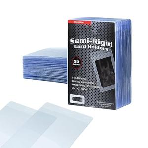 25/50個 セミリジッドカードホルダー（35〜180pt標準カード用）、PSA／BGS／CGC／SGCのグレード提出向けトレードカードケース・スリーブ、注目商品