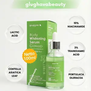GLUGHAVA Body Serum Body Whitening Glowup 10% Niacinamide 3% Tranexamic Lactic Acid - (100ml)