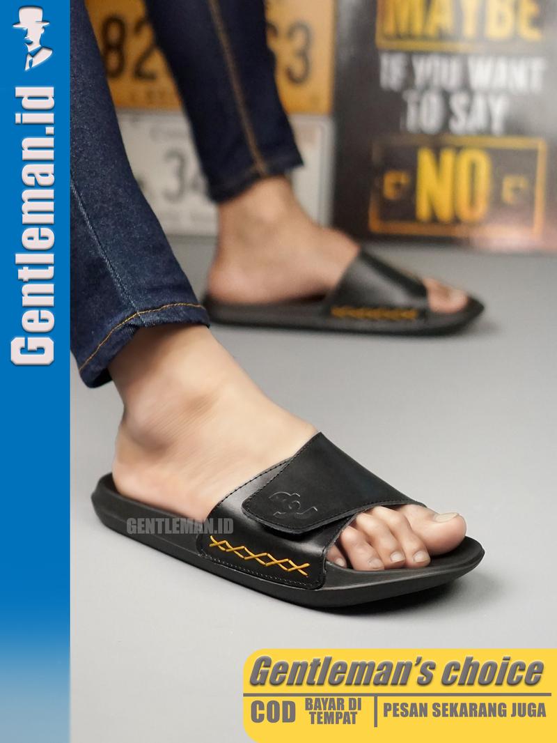 Product Introduction of GENTLEMAN Onyx Sandal Slide Distro Casual Pria Kulit Asli Original 4