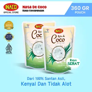 INACO Nata De Coco Cocopandan Pouch 360gr - Twinpack