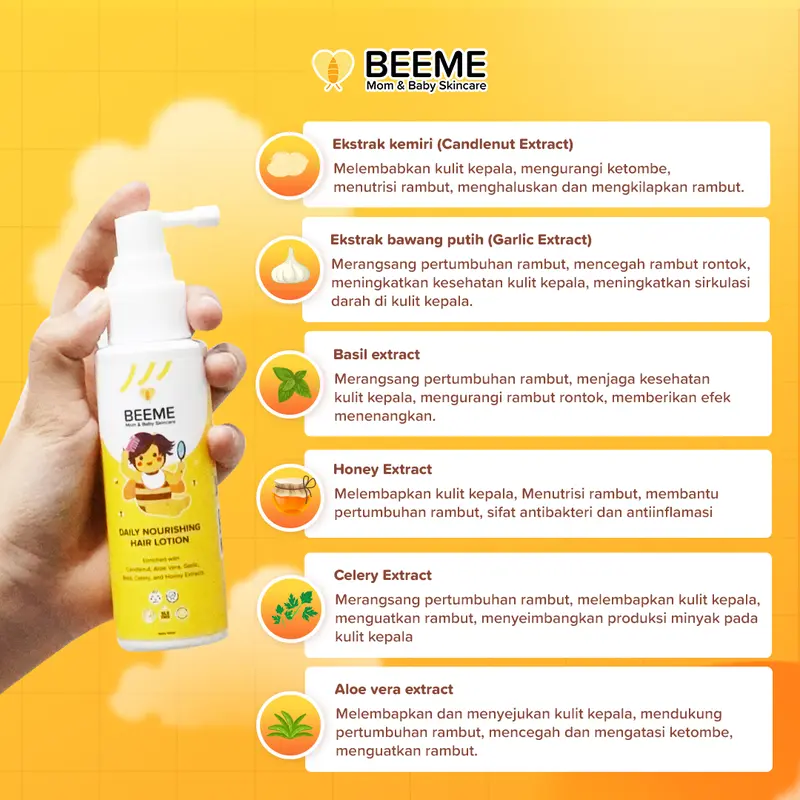 Beeme Special Bundling [Beeme Hair Lotion | Nourishing Balm 15g | Nourishing Balm 5g] 3