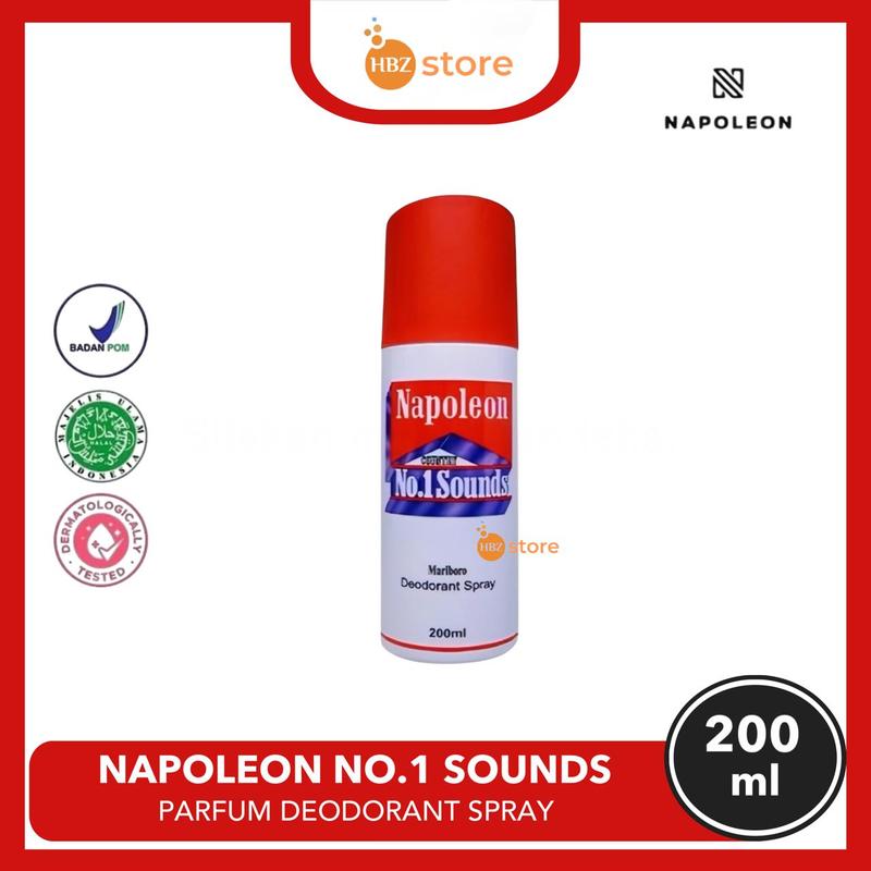Marlboro Napoleon Parfum Deodorant Spray Pria 200ml Hitam dan Putih 3
