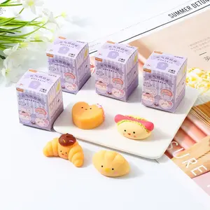 1Pcs Soft Baking Blind Box Surprise Style Random Squeeze Dessert Toys Kawaii Croissant Independent Packaging Blind Box Child