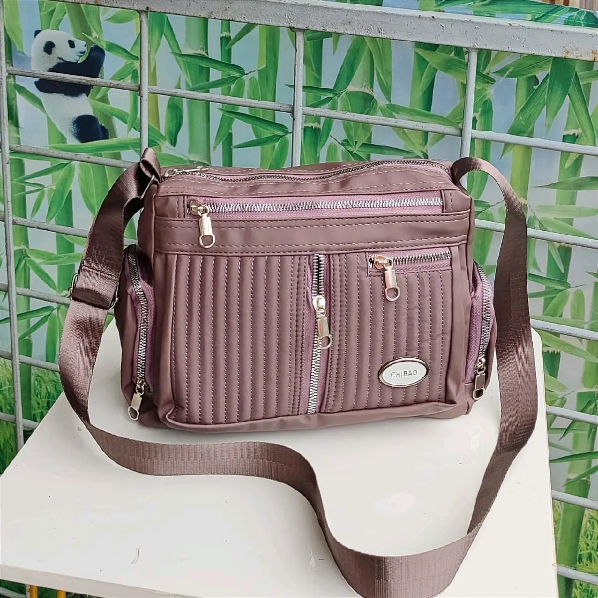 Tas selempang wanita 6 ruang kekinian tas hangout