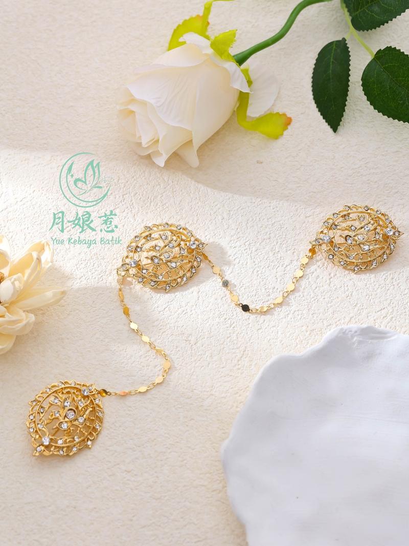 Product Introduction of ￼Peranakan Nyonya Kebaya Accessories Kerosang/Kerongsang Brooch Retro Style 21