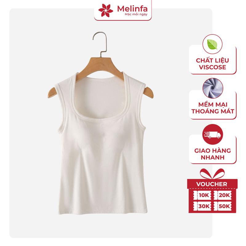 Áo ba lỗ có đệm vải Viscose tự nhiên mềm mại thoáng mát phù hợp mặc nhà chạy bộ tập gym mã VAA0517