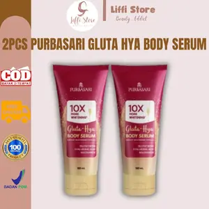 [SALE] 2Pcs Purbasari Gluta Hya Body Serum Instant Brightening Body Lotion Melembabkan Mencerahkan Kulit