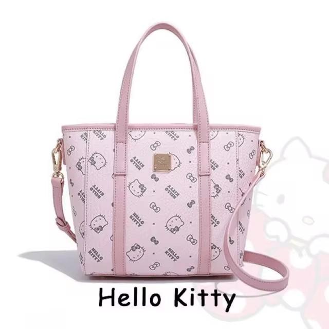 Product Introduction of Túi Tote Hello Kitty, Sanrio, In Cổ Điển, Túi Xách Đeo Một Bên Vai, Dung Lượng Lớn, Làm Bằng Chất Liệu PU, Thích Hợp Cho Bé Gái 1