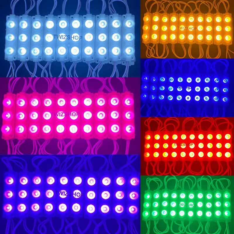 LAMPU LED MODUL 3 MATA 12VOLT dan 24VOLT 3WATT WATERPROOF 3 MATA 12V 24V 12 V VOLT VARIASI MOBIL 4
