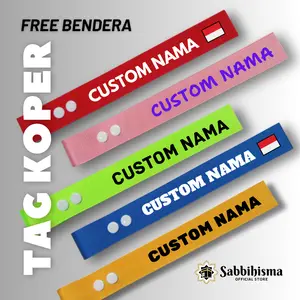 Penanda Koper Umroh Luggage Tag Koper Custom Nama Label Tanda Pengenal Name Tag Koper Umroh Haji Traveling