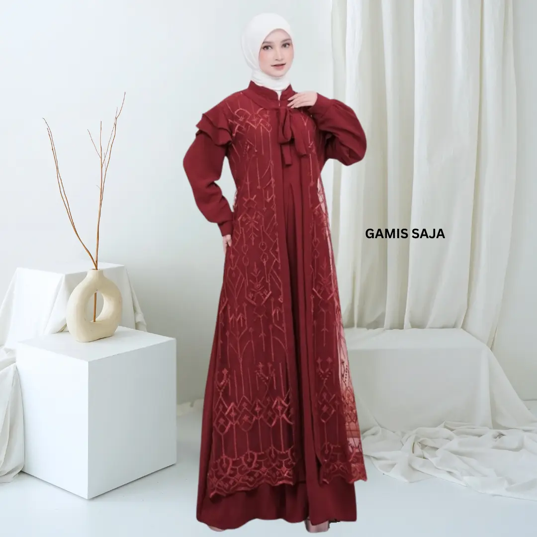 GAMIS SAJA Maroon