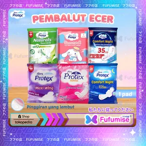 HERS PROTEX Kemasan Ecer satuan Sachet Pembalut Nyaman Dipakai | Daya Serap Tinggi | Nyaman Bergerak Kering Merah