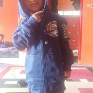 Jaket Hoodie Anak Laki Laki Perempuan Inisial A-Z untuk Usia 3-13 Tahun - Thailand Material - Fashion