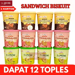 (PER DUS DAPAT 12 TOPLES) ROSE CREAM BUCKET STRAWBERY,LEMON,COKLAT / ROSE CREAM BUCKET BISA MIX RASA / ROSE CREAM SANDWICH BUKCKET snack