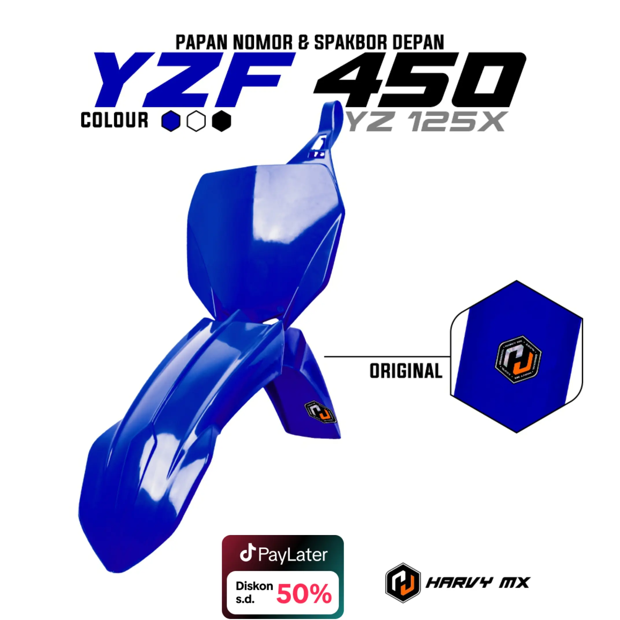 HARVYMX Spakbor Depan Papan Nomor YZF 450