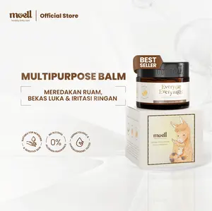 Moell Multipurpose Balm 30gr - Skin Moisturizer Kulit Sensitif, Kering - Formulasi Microbiologist - Skincare Ibu Hamil & Menyusui