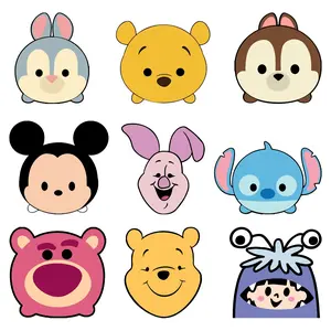 SABLON SETRIKA SABLON DTF TEMA LOGO CUTE FACE UKURAN KECIL