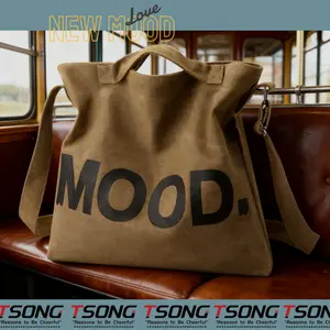 TSONG 468#259 MOOD Tas Dada Fashionable Brand Satchels Crossbody Bag Pria Wanita Kapasitas Besar Bahan Oxford Cloth Tahan Air Siap Kirim Empat Warna Tersedia Selempang Slingbag Pria