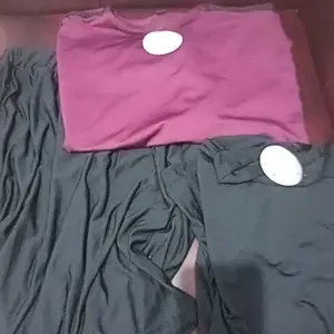 Setelan Olahraga 3 in 1 Crop Top Legging Rok Manset Baju Sport Muslim Panjang Wanita Senam Lari Yoga Zumba Renang