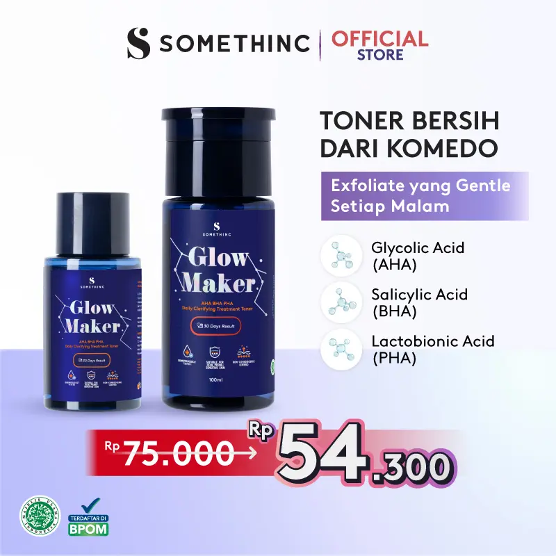 SOMETHINC GLOW MAKER AHA BHA PHA Clarifying Treatment Toner - Toner Bersih dari Komedo 0