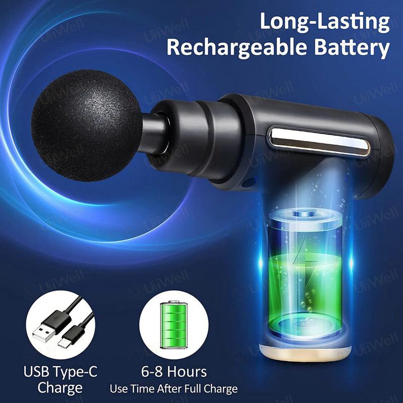 Product Introduction of Alat pijat Elektrik/massage gun/alat pijat/electric/Alat Terapi otot Alat Relaksasi otot Fasia Muscle Massager Gun Pijat Serbaguna Pengecil 37
