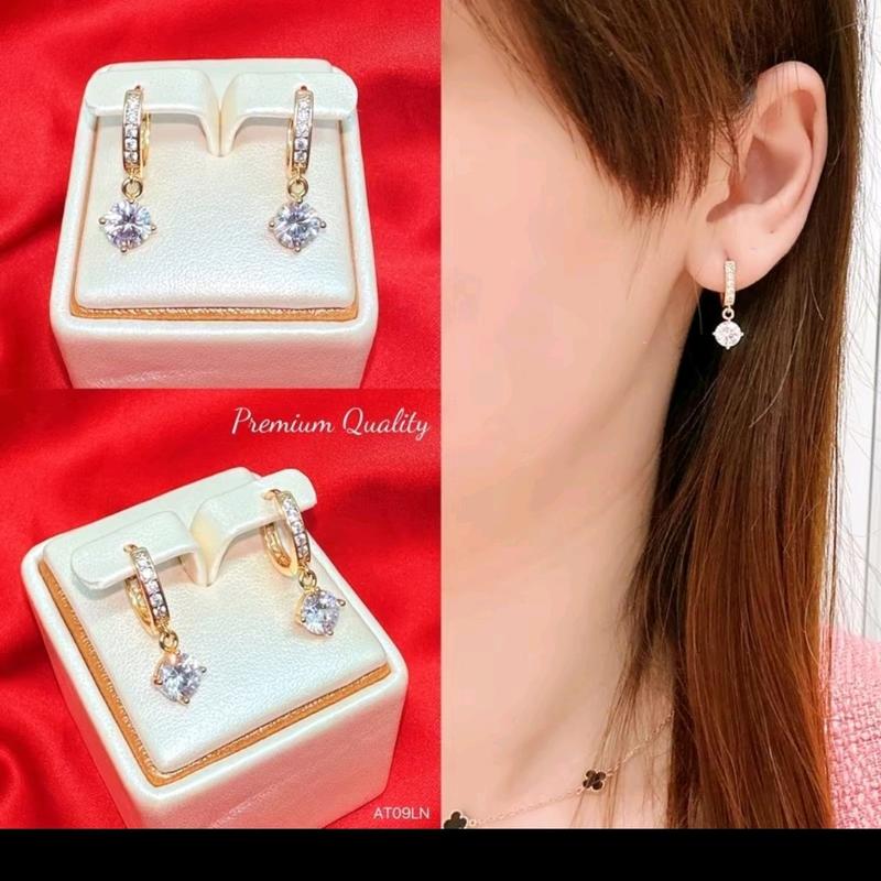 Anting juntai wanita dewasa cantik dan elegant anti gatal dan karat Perhiasan kolong 0