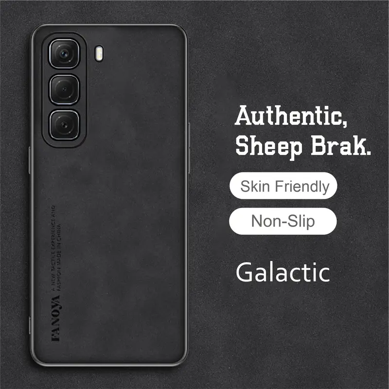 Soft Case Infinix Hot 50 Pro Plus Luxury Case Sheepskin Leather FOR INFINIX 1
