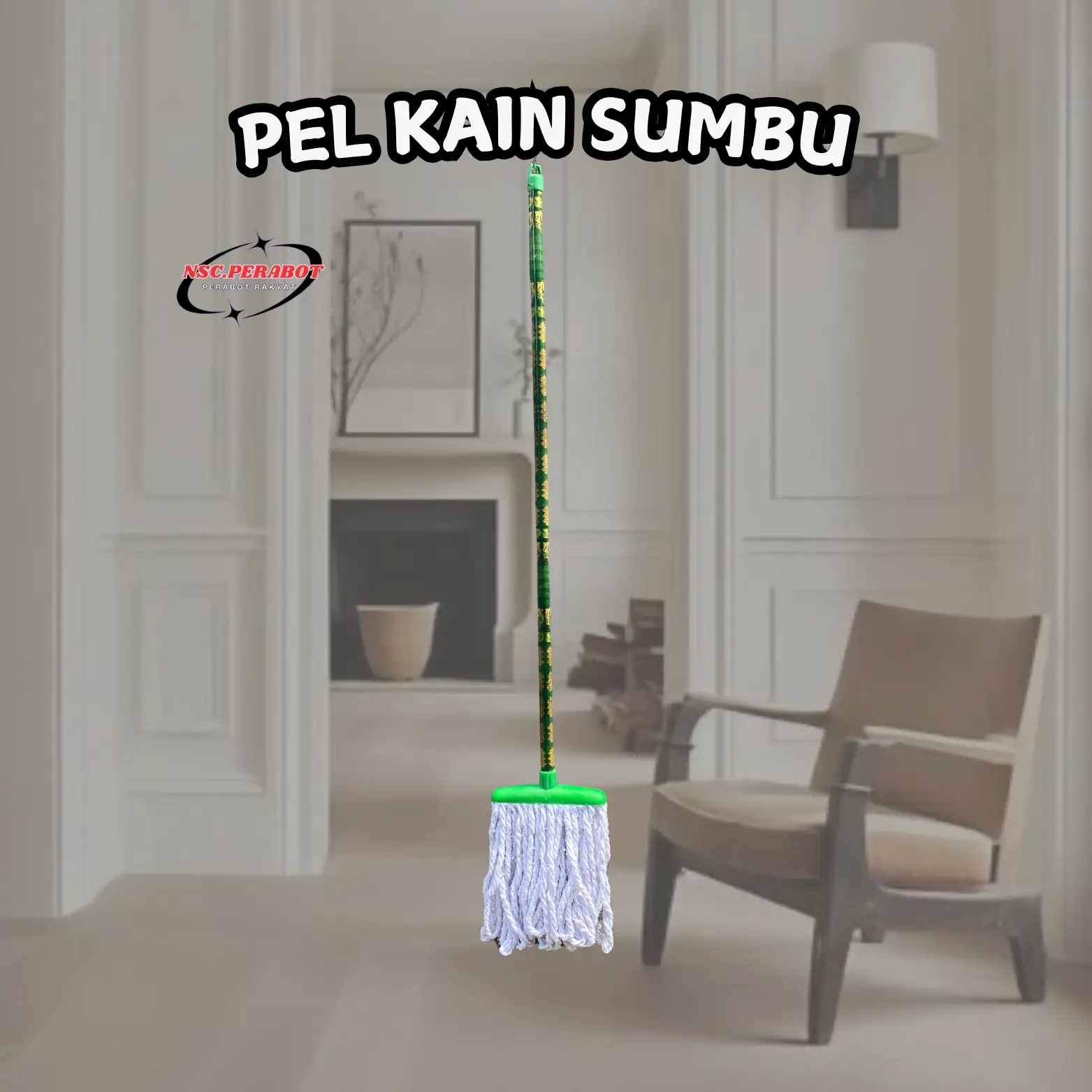 PEL GAGANG - Alat Pel Lantai Sumbu / Lap / Mop Lantai / Alat Pembersih