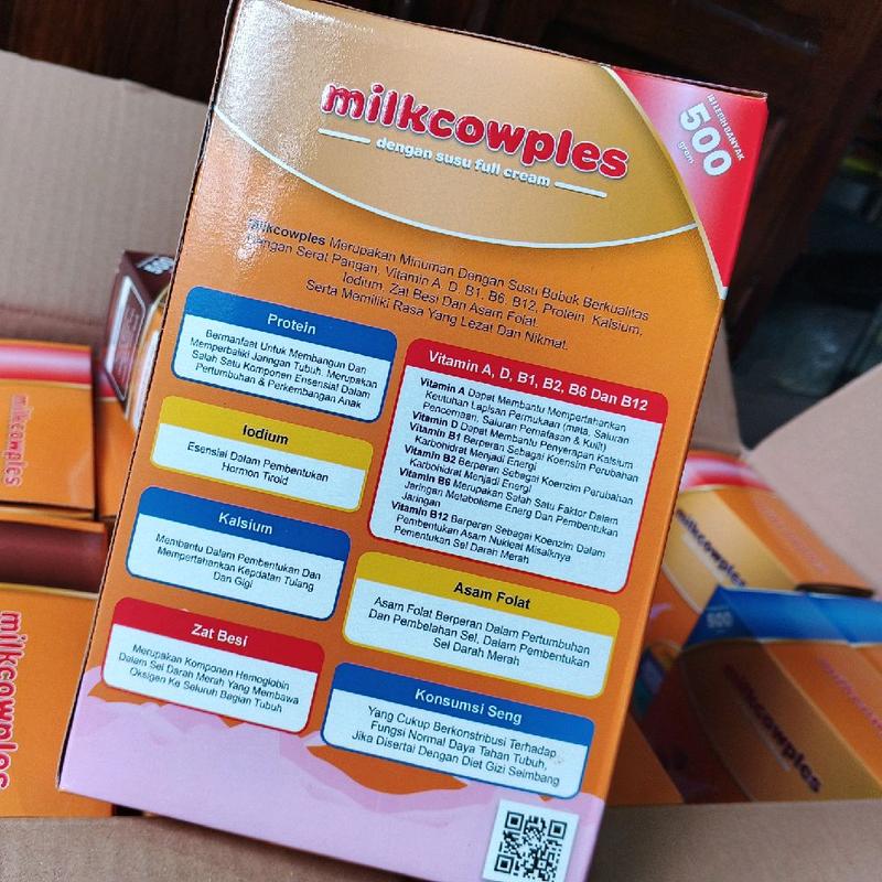 (2 Pcs) Milkcowples 55% Susu Fullcream Kaya Kalsium dan Protein 2x500gr Minuman Dairy Milkcow 6