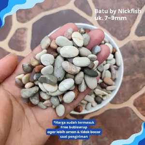 BATU - Pancawarna MURAH Hiasan Tanaman Aquarium 1kg 5kg 10kg ukuran JUMBO 9-12mm Batu Hias Aquarium Taman Bunga