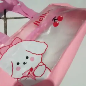 Tas Orginizer Transparan Tas Washbag Murah Karakter Lucu Ukuran 26x15x10