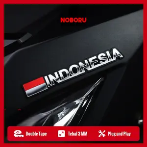 EMBLEM INDONESIA LOGO INDONESIA TIMBUL AKRILIK BUKAN STICKER 1PCS