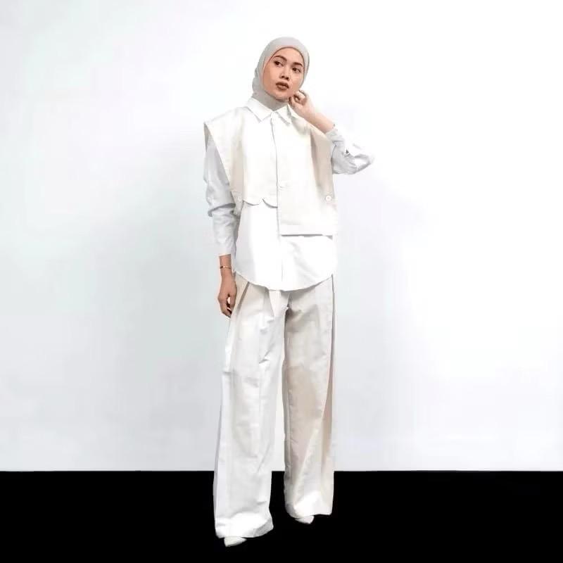 Domi Vest Wanita Premium Atasan Rompi Polos High Quality 4