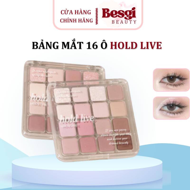 HOLD LIVE Bảng Phấn Mắt 16 Ô Màu HOLD LIVE HL716 Sunset Magic Eyeshadow Bền Màu Tự Nhiên Lấp Lánh Trang Điểm Mỹ Phẩm Nữ Besgi Beauty Cosmetic