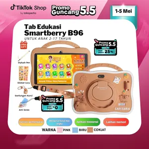 SMARTBERRY Kids Study Tab B96 - Tablet Anak Android 4/128GB 7 Inch 2 Kamera Bluetooth Wifi Layar Jernih Aman untuk Belajar