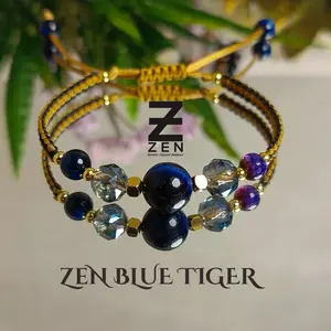 Zen Gelang Blue Tiger  Elegan dengan Batu blue Tiger