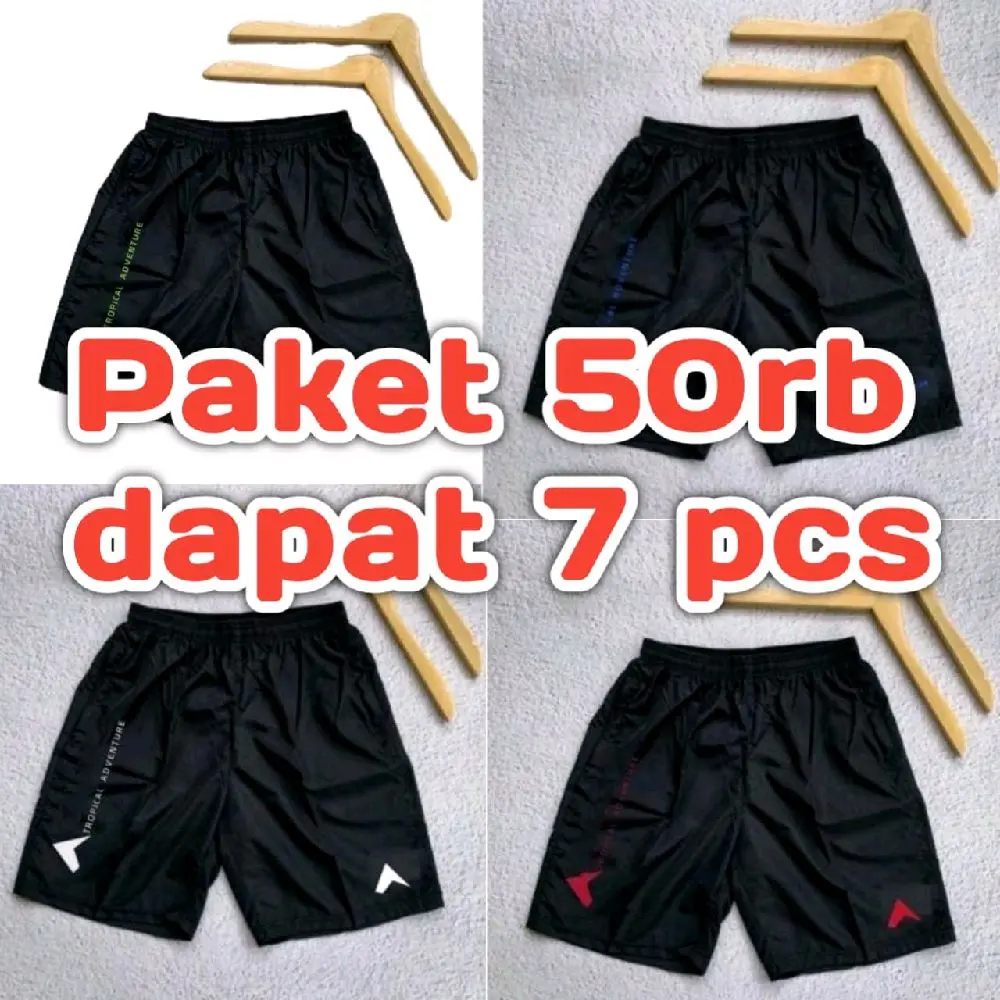 (TERLARIS)50RB DAPAT 7 PCS CELANA Olahraga Kolor tanpa saku pria wanita sports unisex