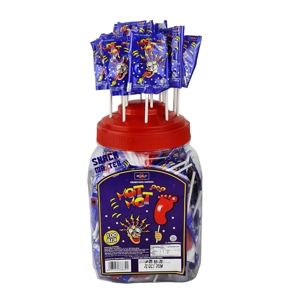 PERMEN KAKI TOPLES ISI 100 BIJI / HOT TOPLES 100 pcs Candy
