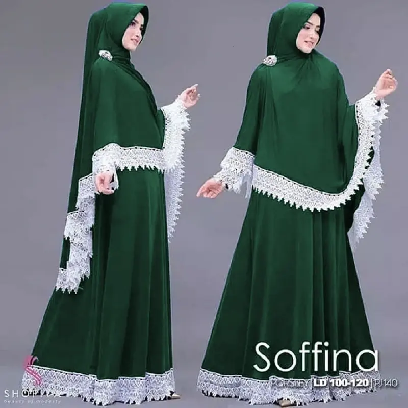 TERBARU!! Gamis Soffina Syari Set Hijab Jumbo 4XL Gamis Wanita Terbaru 2024 Mewah / Gamis Syari Simple Elegan / Gamis Syari Set Khimar / Gamis Ibu Ibu Model Sekarang / Gamis Seragam Wanita Pengajian Pernikahan Muslim Lebaran Renda Dewasa Remaja Kondangan 7