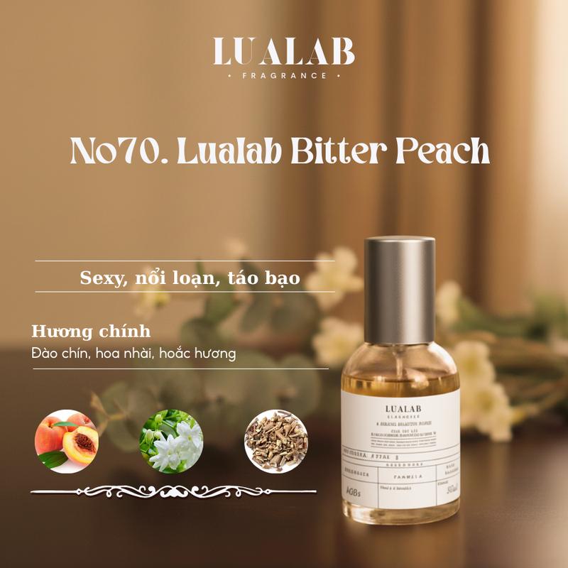  Nước hoa Unisex Lualab Bitter Peach 30ml phong cách Sexy Nổi loạn Táo bạo NO.70 