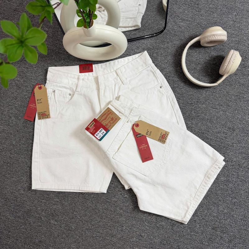 Quần Short Kaki Unisex Ống Rộng - S06 Màu Trắng Túi Trơn Dễ Mặc Dễ, Phối Đồ