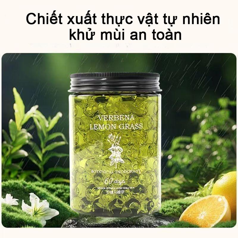 Hộp Khử Mùi Thơm Phòng hương chanh sả dịu nhẹ, sáp thơm phòng dạng hạt đuổi muỗi Khử mùi hôi 7