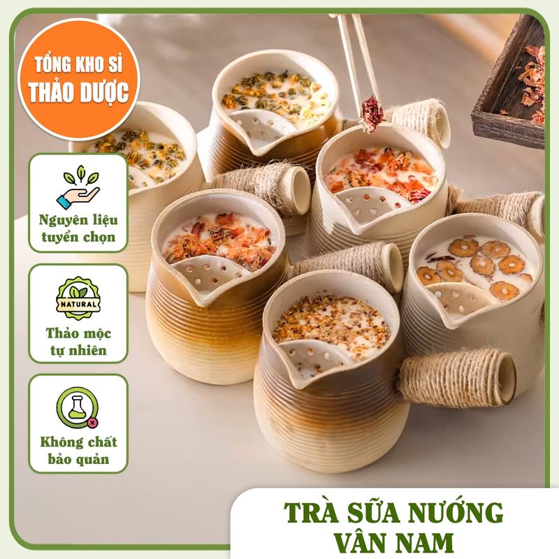 Trà sữa nướng Vân Nam ,set mix sẵn và tổng hợp nguyên liệu tự chọn ,thơm ngon ,tiện lợixcvcvbc121gfbg